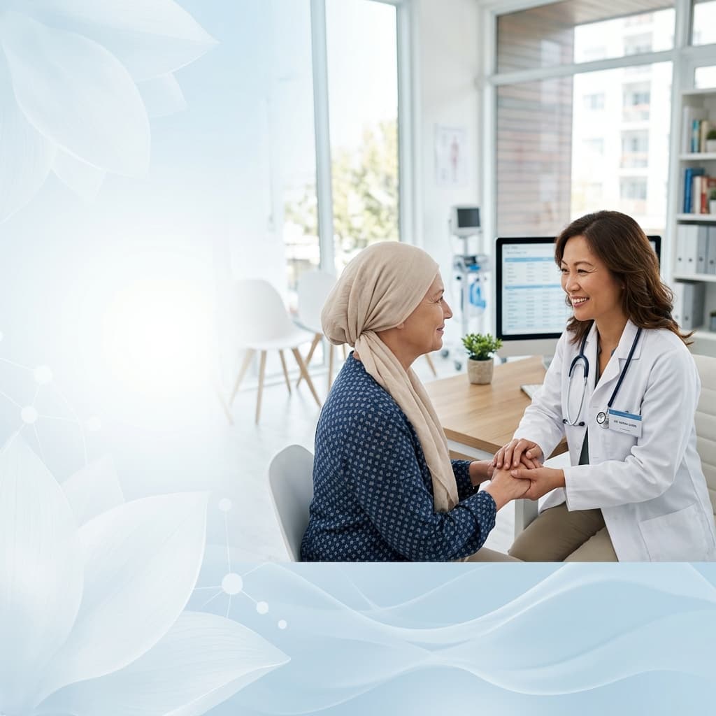 Oncology Clinical Trials - Doctor caring for patient