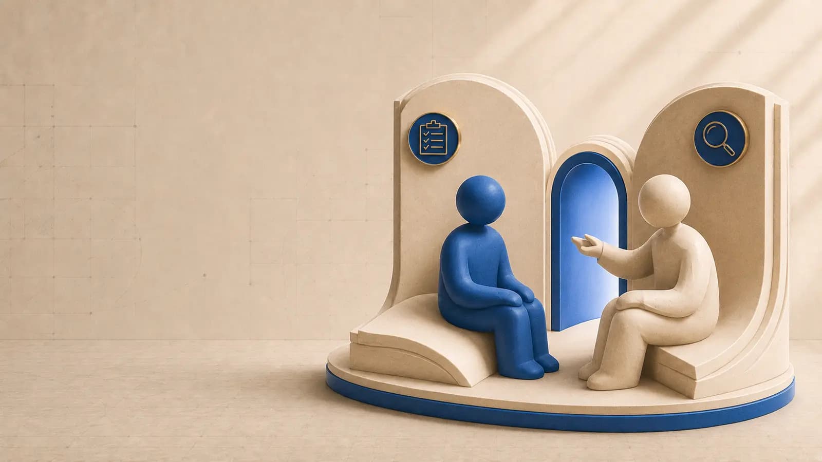 Doctor and patient discussing clinical trial options during consultation